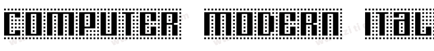 computer modern ital字体转换